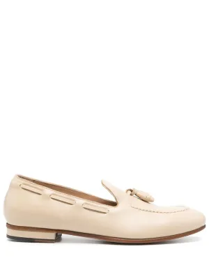 Francesco Russo tassel leather loafers