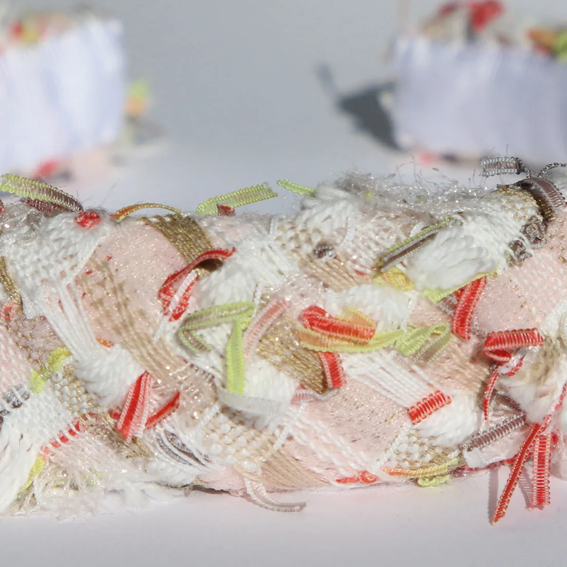 Frayed Tweed Headband/ Multiple Colors