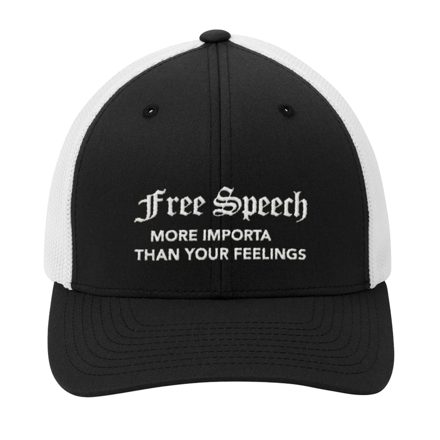 Free Speech More Important Premium Embroidery Hat