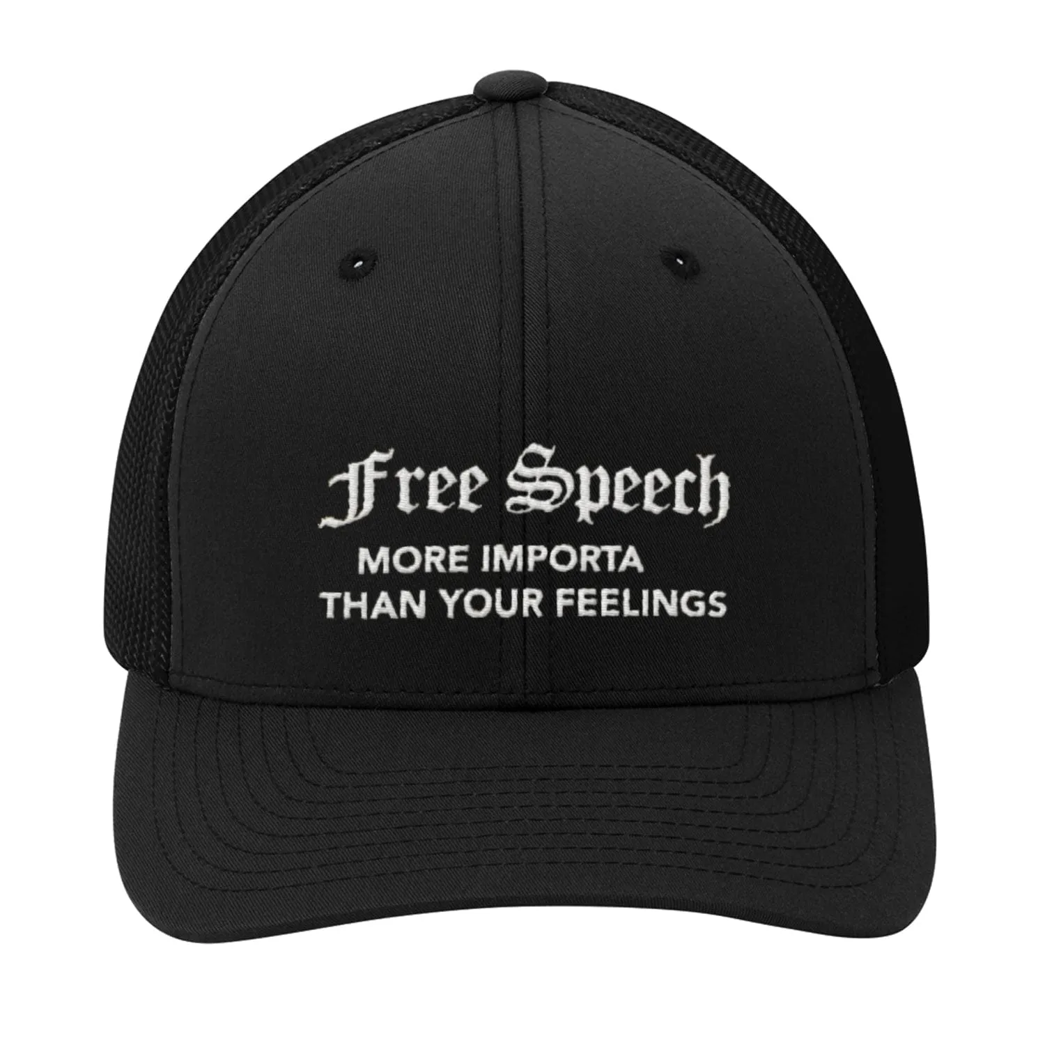 Free Speech More Important Premium Embroidery Hat