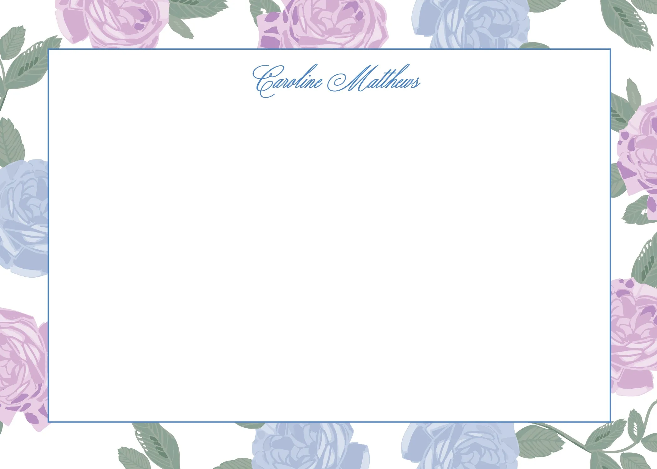 Garden Roses Stationery