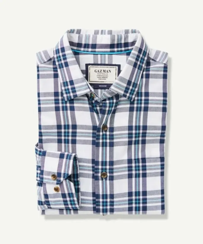 Gazman Casual Oxford Check Shirt