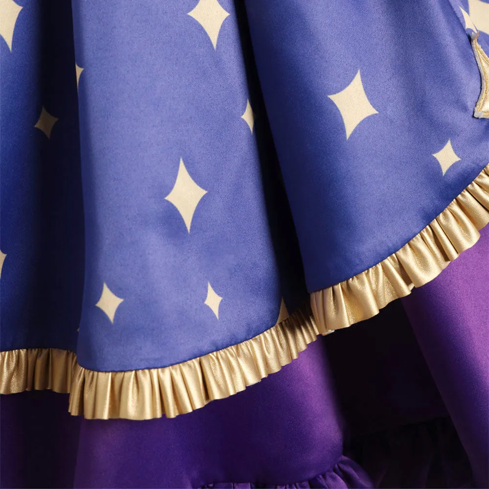 Genshin Impact Mona Cosplay Costume Witch Dress Outfits Halloween Carnival Suit