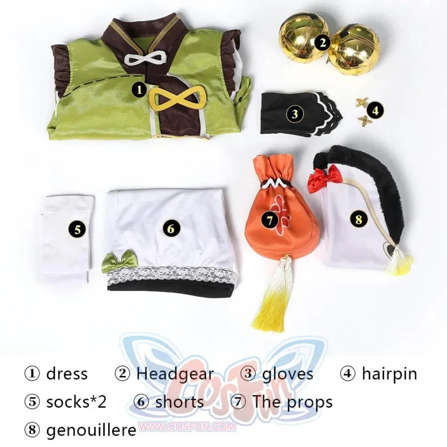 Genshin Impact YaoYao Cosplay Costume C00523  AA