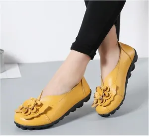 Genuine Leather Flat Shoes large size Loafers leisure shoe