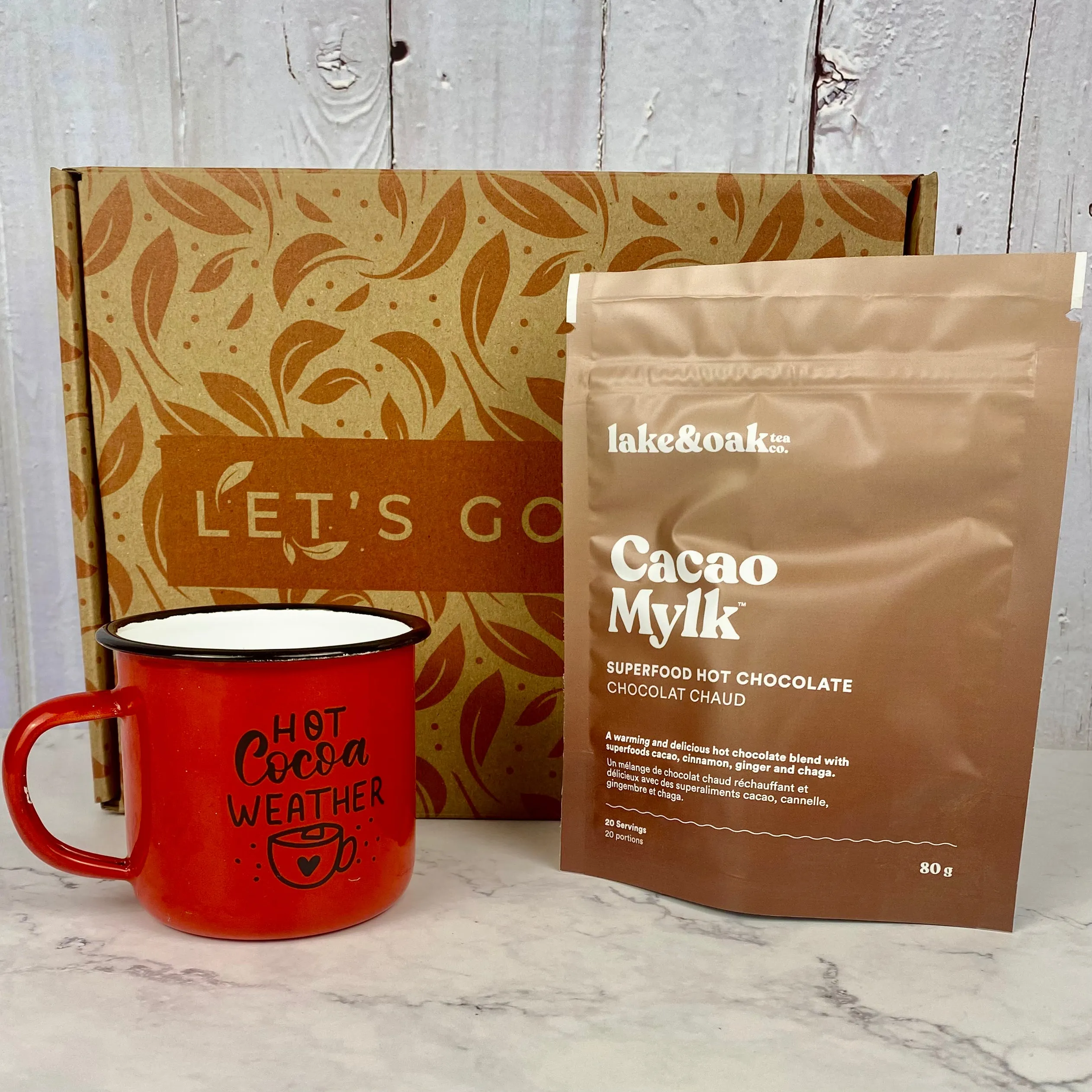 Gift Box "Campfire Cocoa" - Enamel Mug, Hot Chocolate