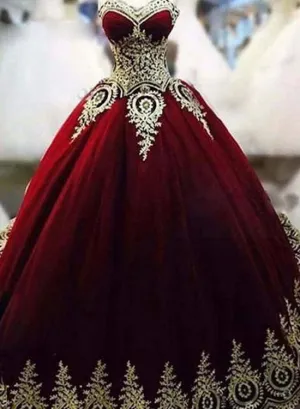 Glam Burgundy Tulle Prom Gowns, Vintage Style Party Dresses, Sweet 16 Formal Gowns