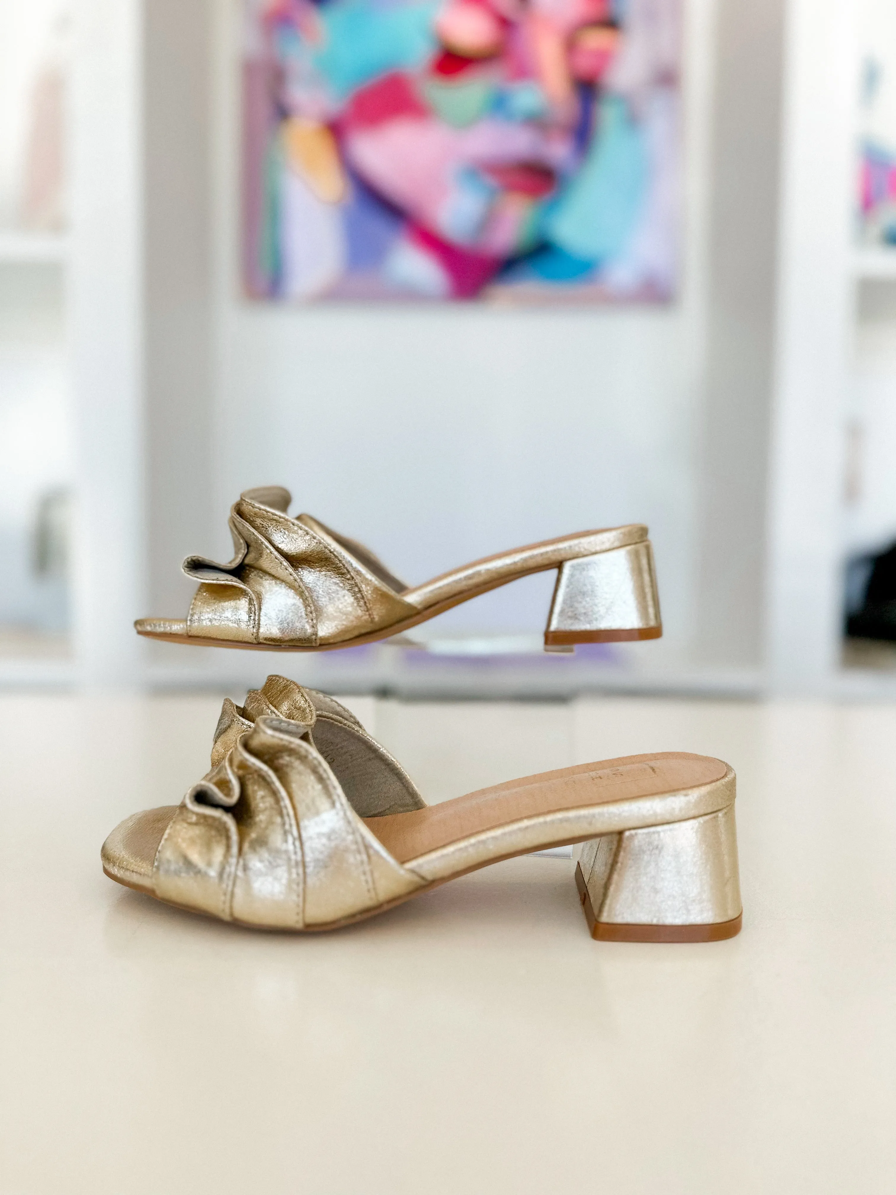 Gold Frances Heel