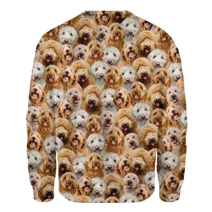 Goldendoodle - Full Face - Premium Sweatshirt