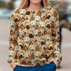 Goldendoodle - Full Face - Premium Sweatshirt