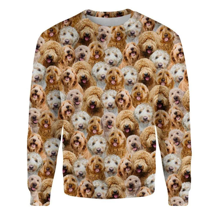 Goldendoodle - Full Face - Premium Sweatshirt