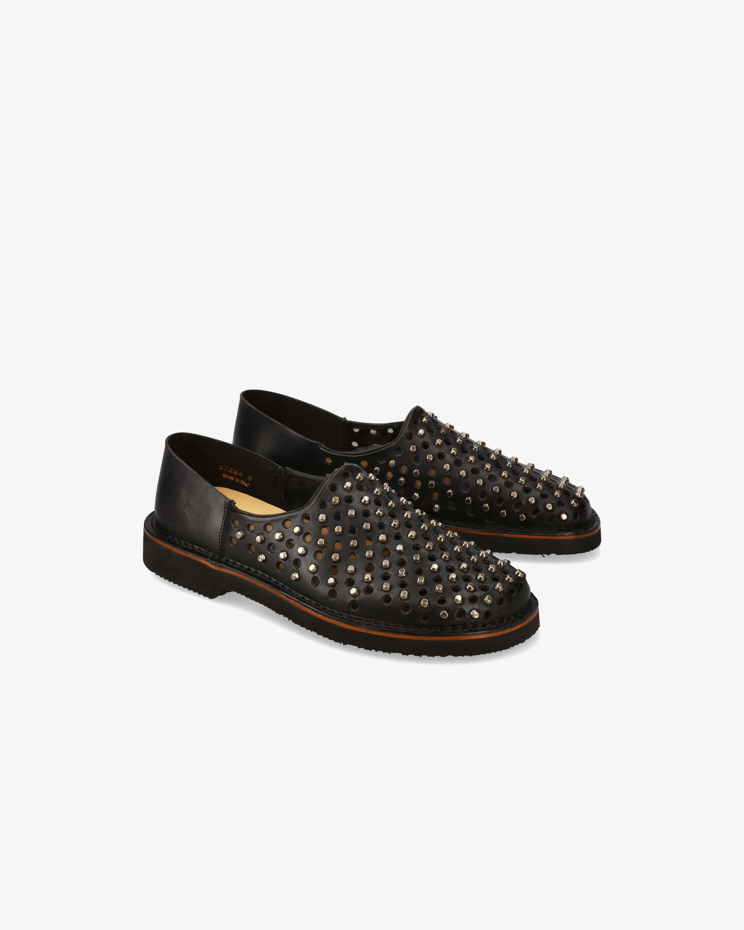 Goodyear Loafer with Studs and Gunmetal Finishes 32284A
