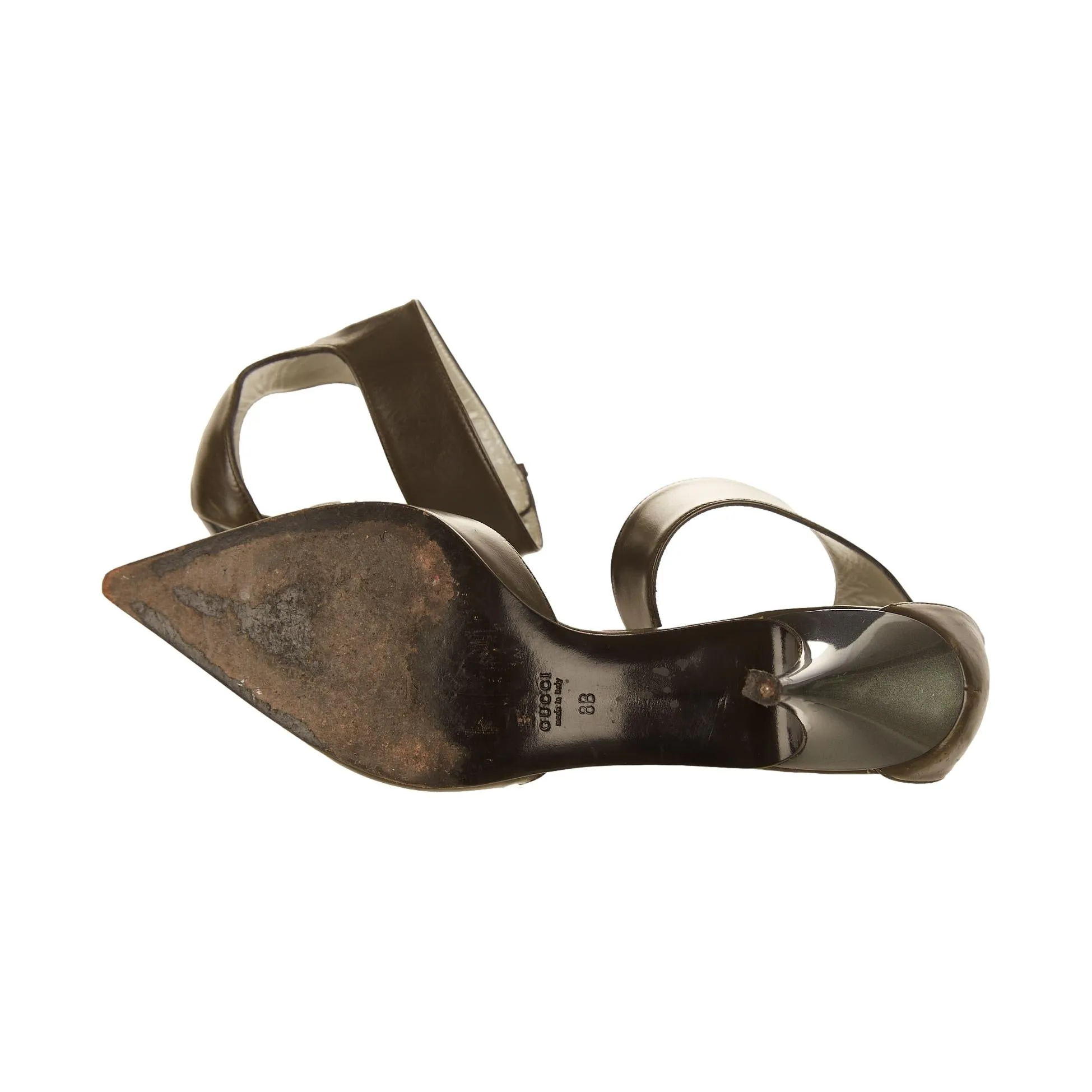 Gucci Olive Leather Heels