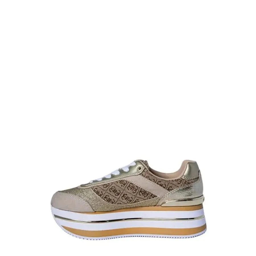 Guess Women's Beige Slip-On Sneakers
