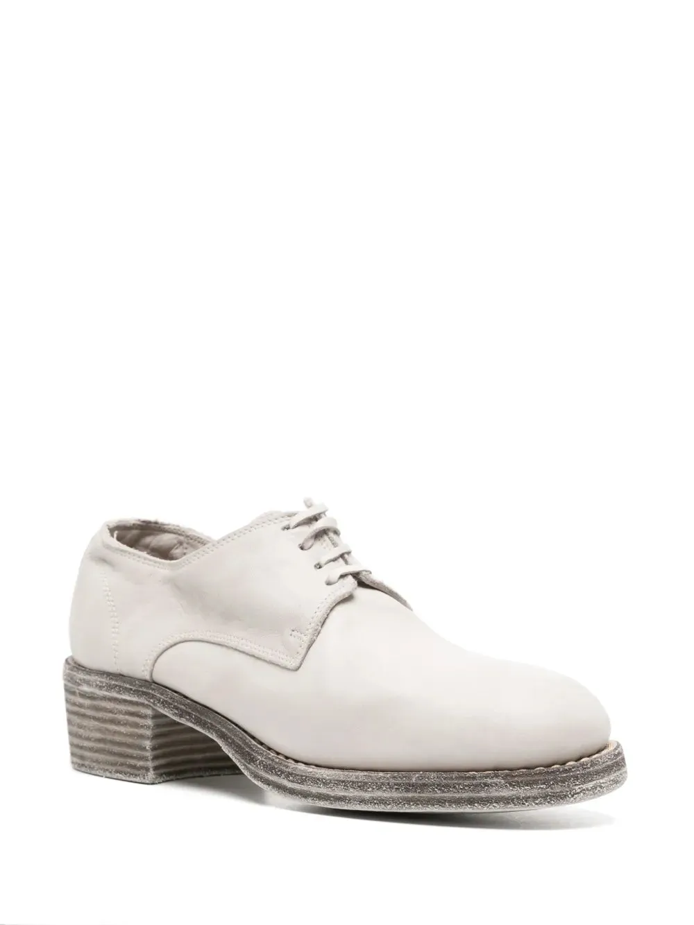Guidi lace-up leather derby shoes