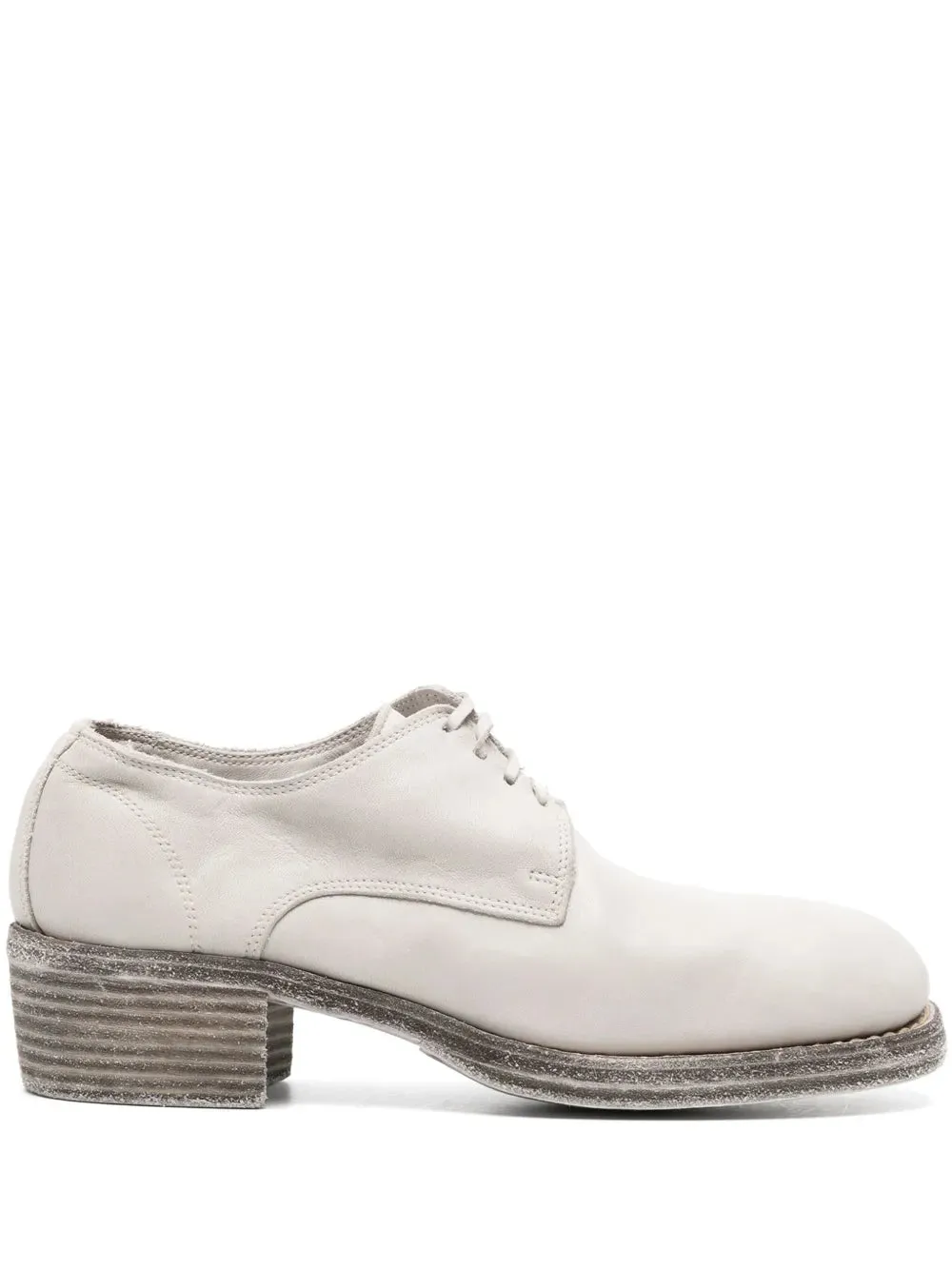 Guidi lace-up leather derby shoes