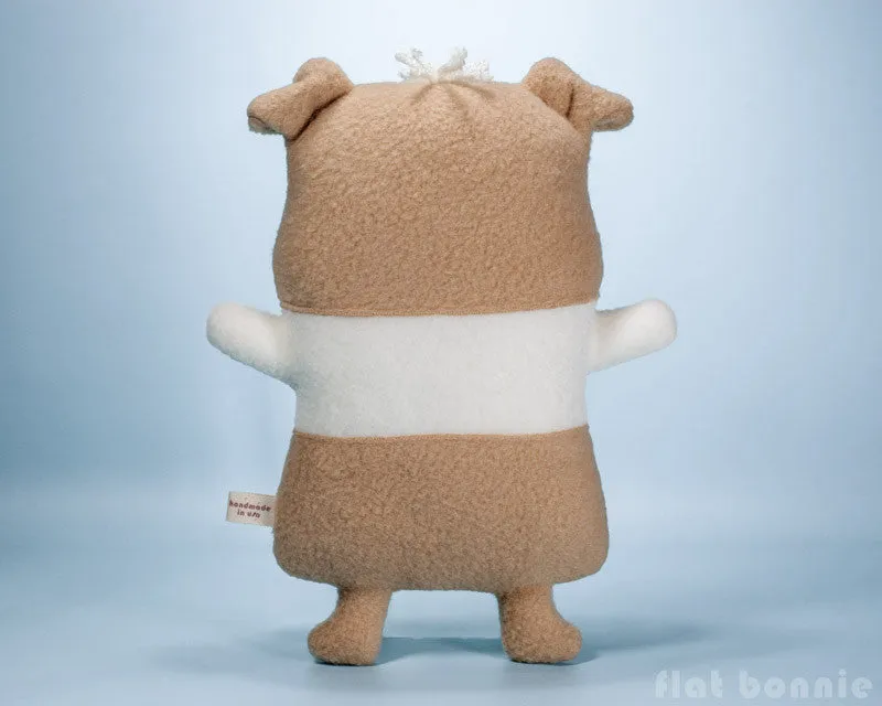 Guinea Pig stuffed animal plush -  2-tone - Flat Cavy - 5 Dutch style colors