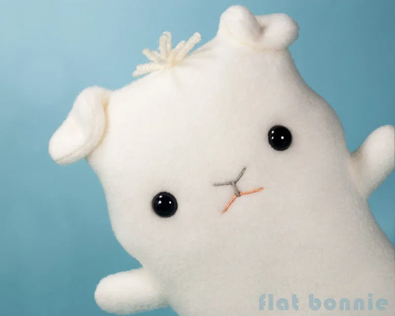 Guinea Pig stuffed animal plush - Flat Cavy - 6 solid colors