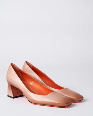 hanah heel - pink leather