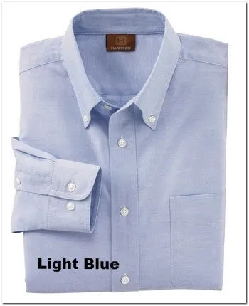 Harriton M600 Men's Long Sleeve Oxford