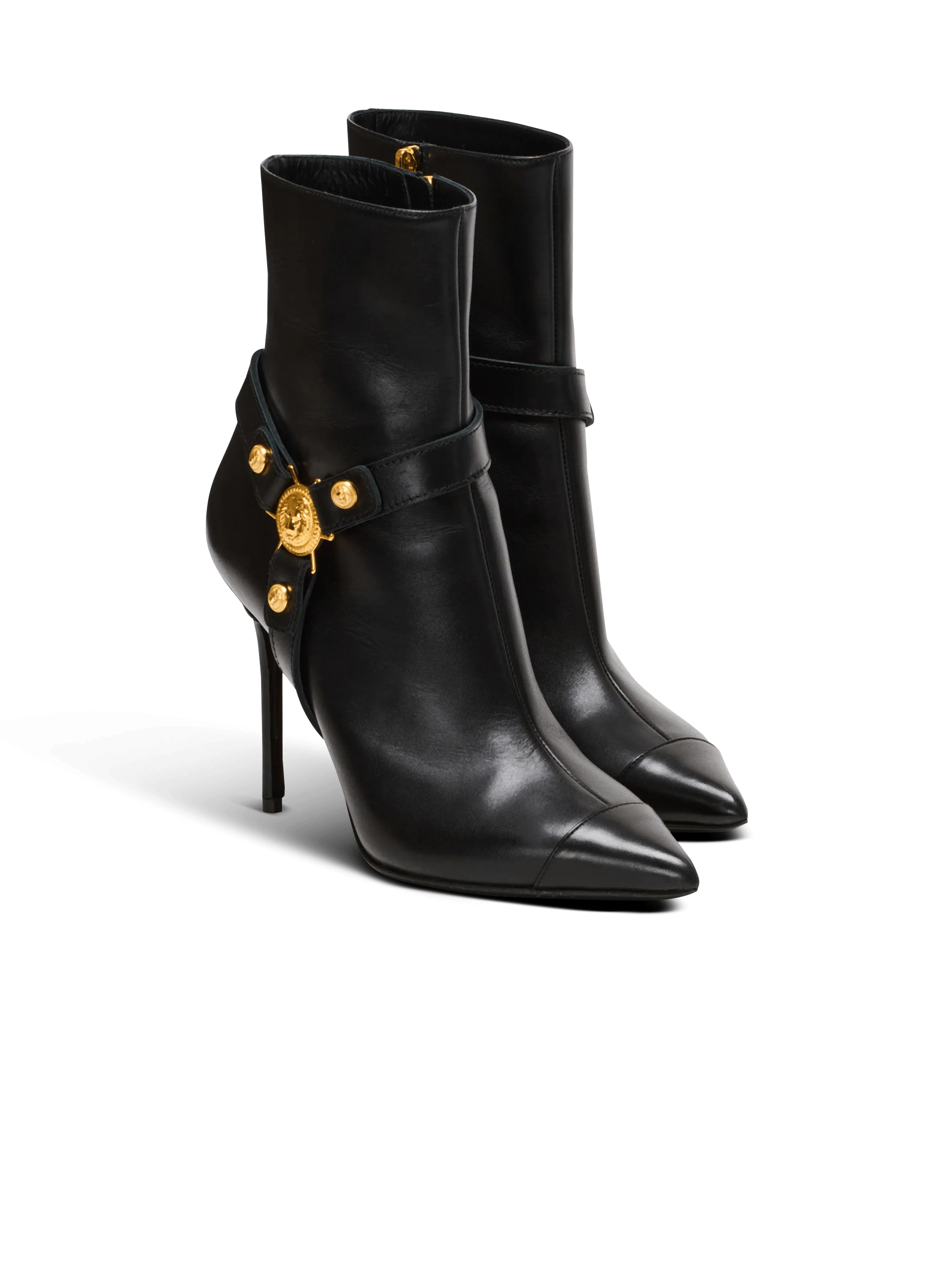 Heeled Calfskin Eva Ankle Boots