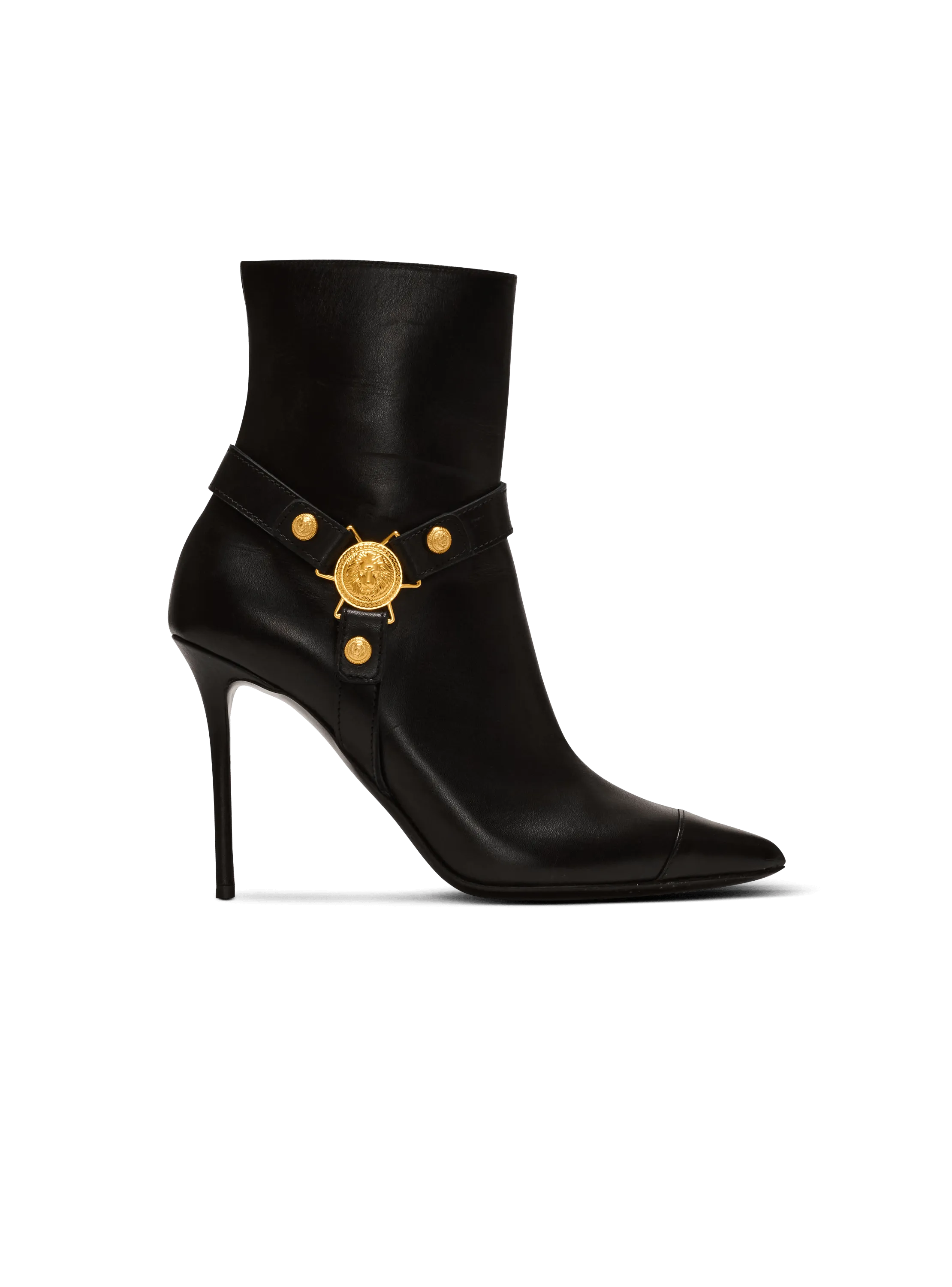 Heeled Calfskin Eva Ankle Boots