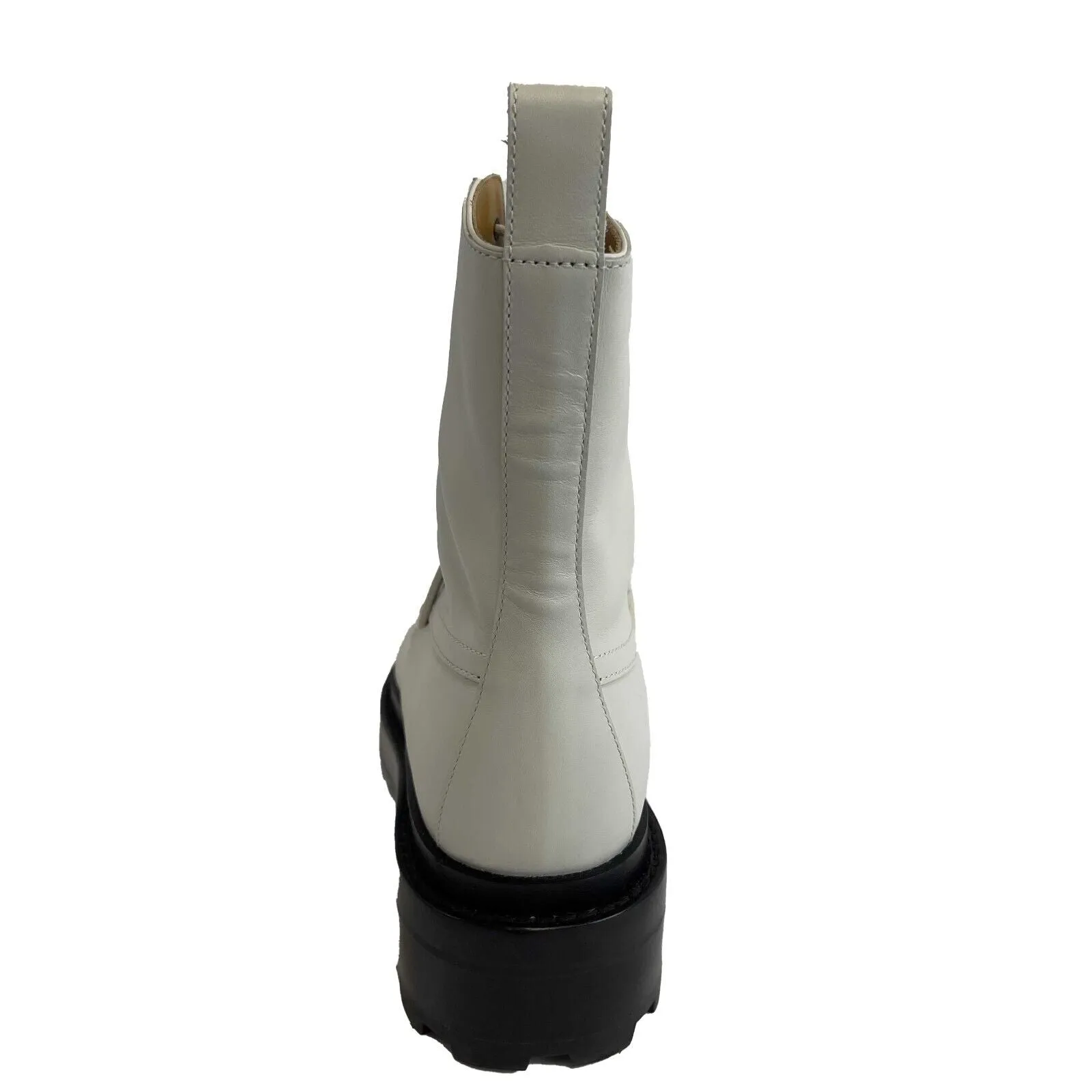 Hermes - Excellent - Funk Ankle Boots - Off White, Black - 37 / US 6