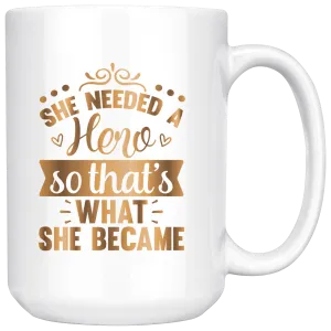 Hero 15 oz Mug | Coffee or Tea | Drinking | Hot or Cold | Beverage | Gold Motivation