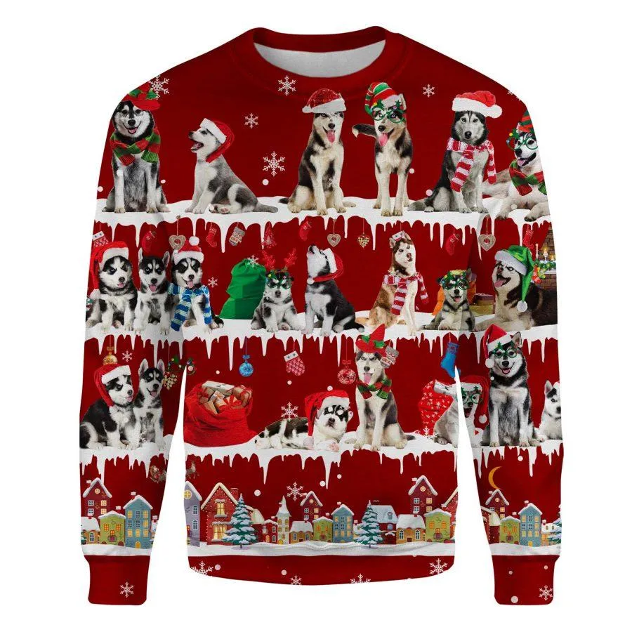 Husky - Snow Christmas - Premium Sweatshirt