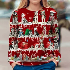 Husky - Snow Christmas - Premium Sweatshirt