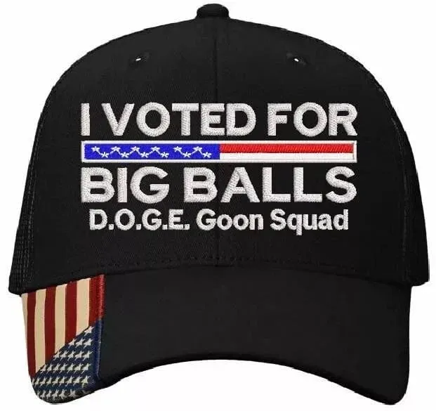 I Voted For Big Balls Premium Embroidery Hat
