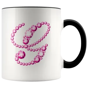 Initial G | Monogram Coffee Mug | Custom Letter Mug | Bling Style | Initial Letter Cup