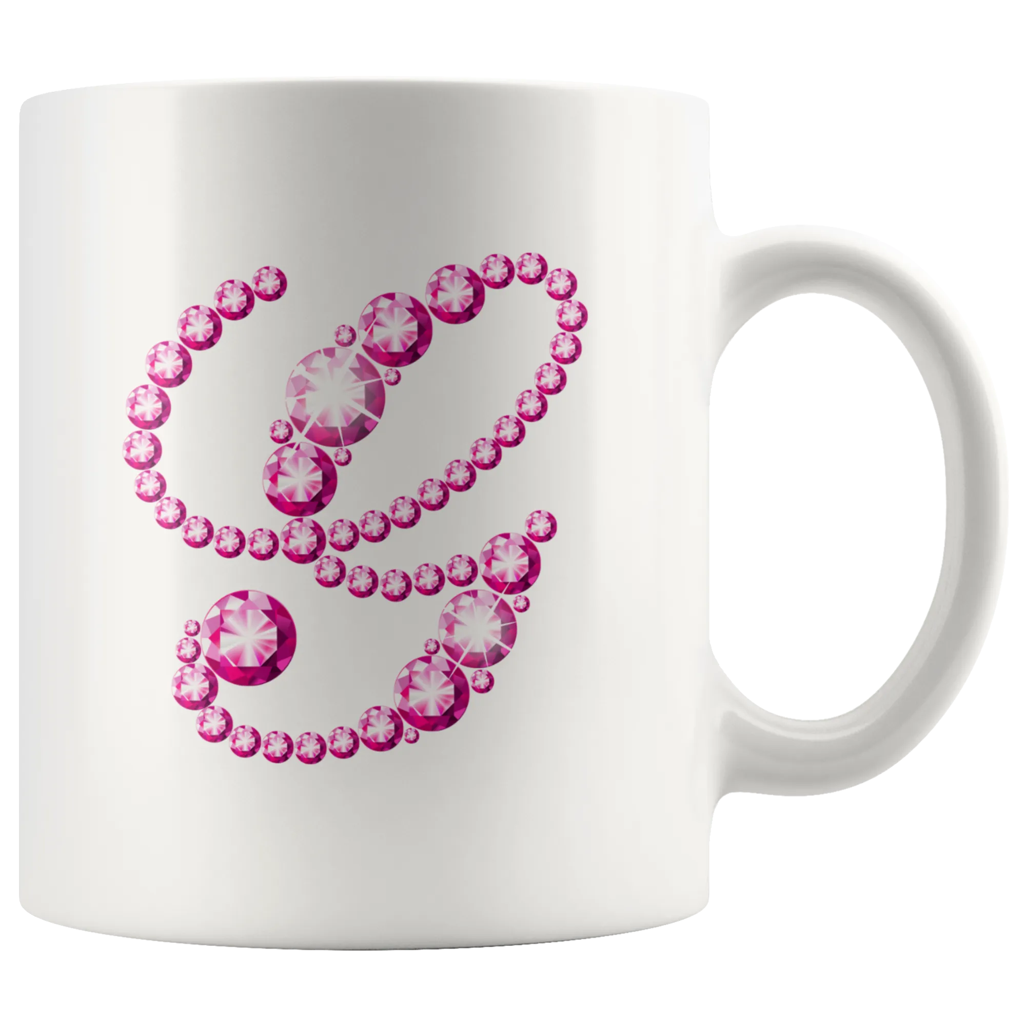 Initial G | Monogram Coffee Mug | Custom Letter Mug | Bling Style | Initial Letter Cup