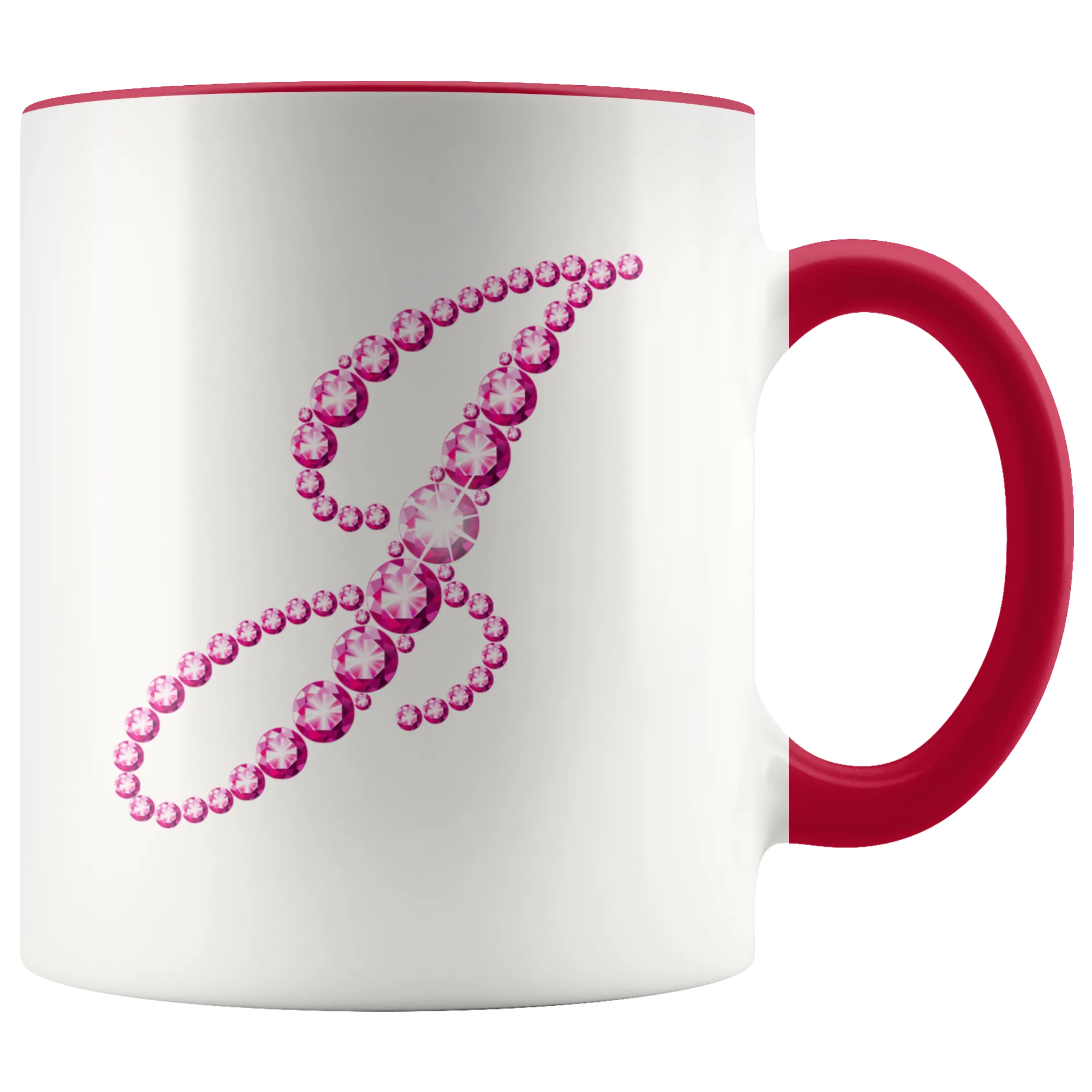 Initial J | Monogram Coffee Mug | Custom Letter Mug | Bling Style | Initial Letter Cup