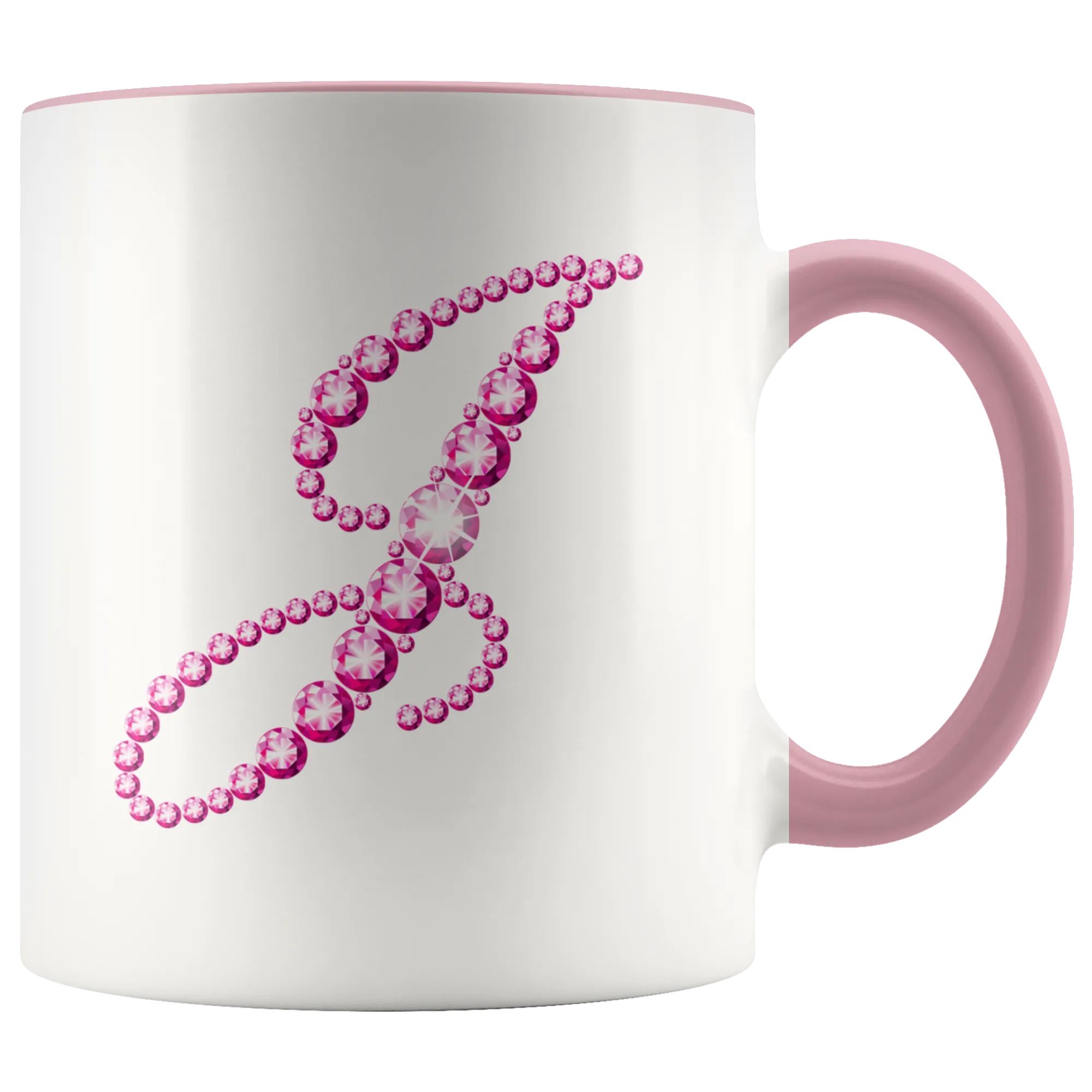 Initial J | Monogram Coffee Mug | Custom Letter Mug | Bling Style | Initial Letter Cup
