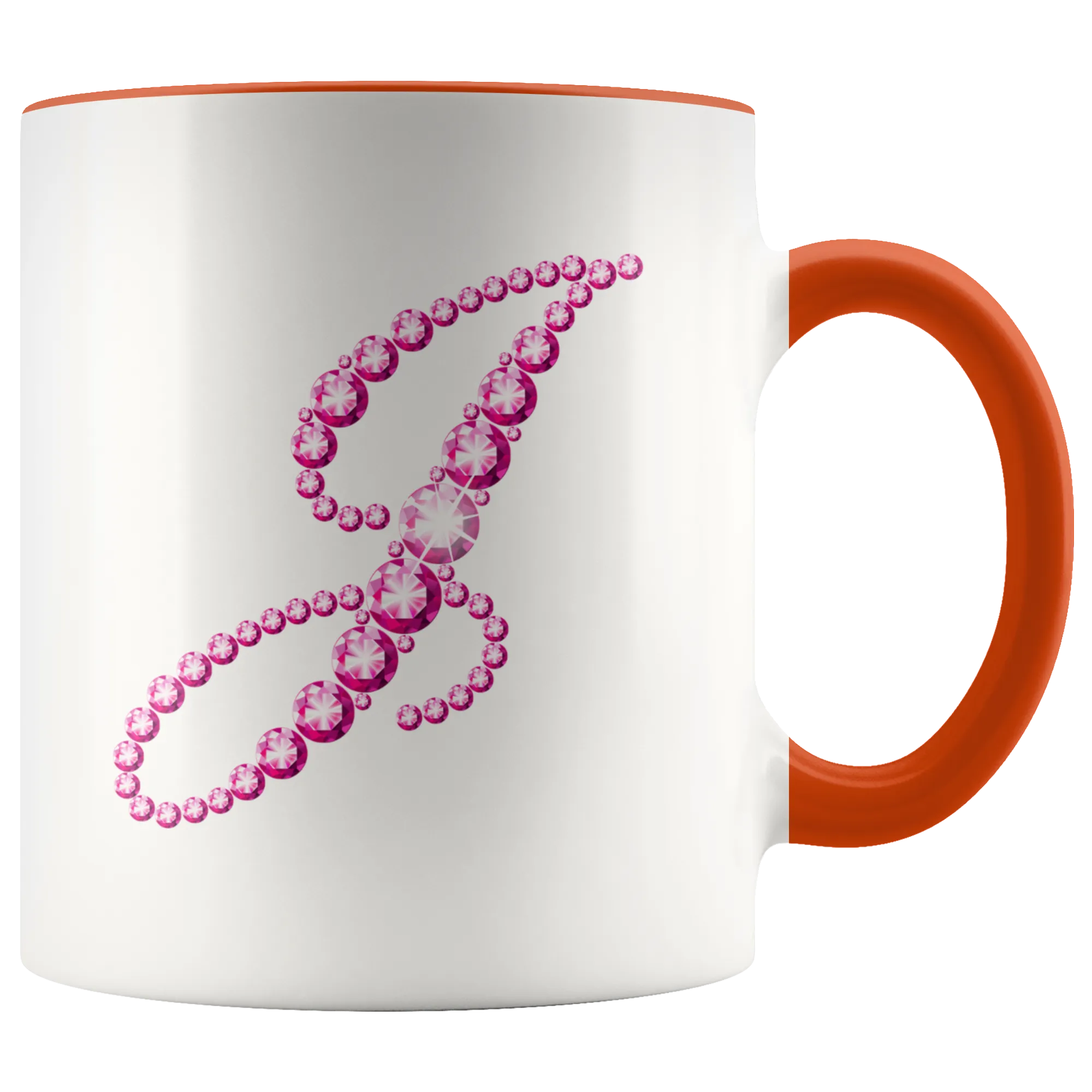Initial J | Monogram Coffee Mug | Custom Letter Mug | Bling Style | Initial Letter Cup