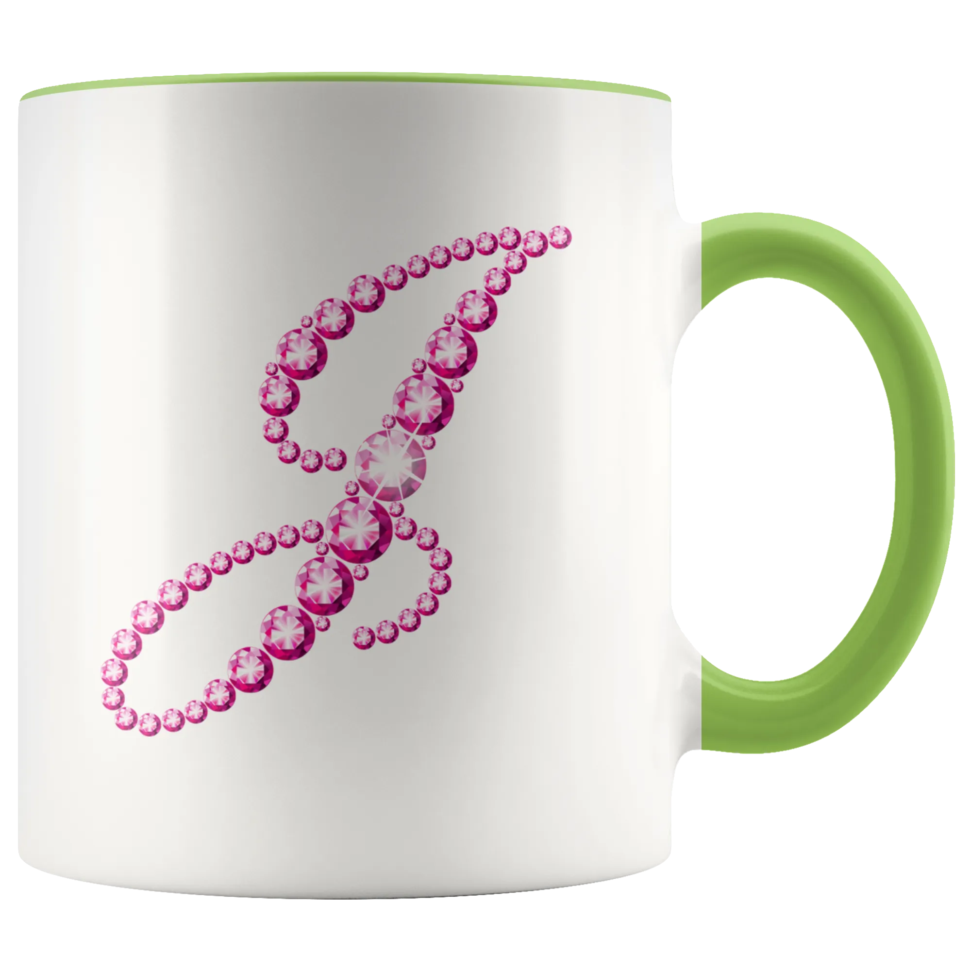 Initial J | Monogram Coffee Mug | Custom Letter Mug | Bling Style | Initial Letter Cup