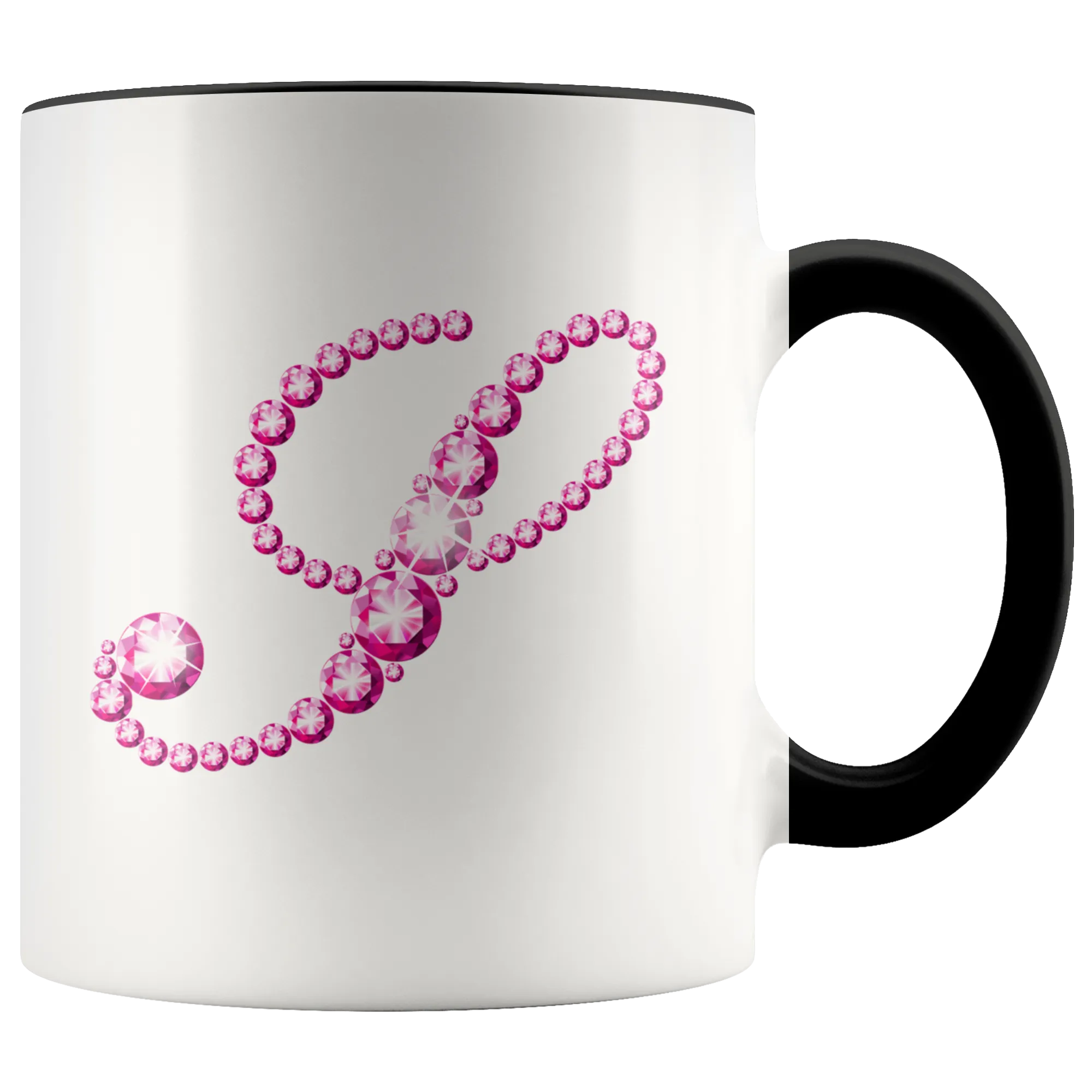 Initial S | Monogram Coffee Mug | Custom Letter Mug | Bling Style | Initial Letter Cup
