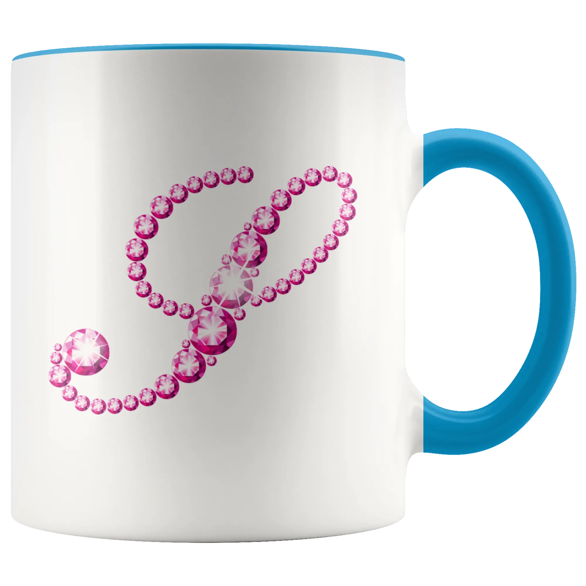 Initial S | Monogram Coffee Mug | Custom Letter Mug | Bling Style | Initial Letter Cup