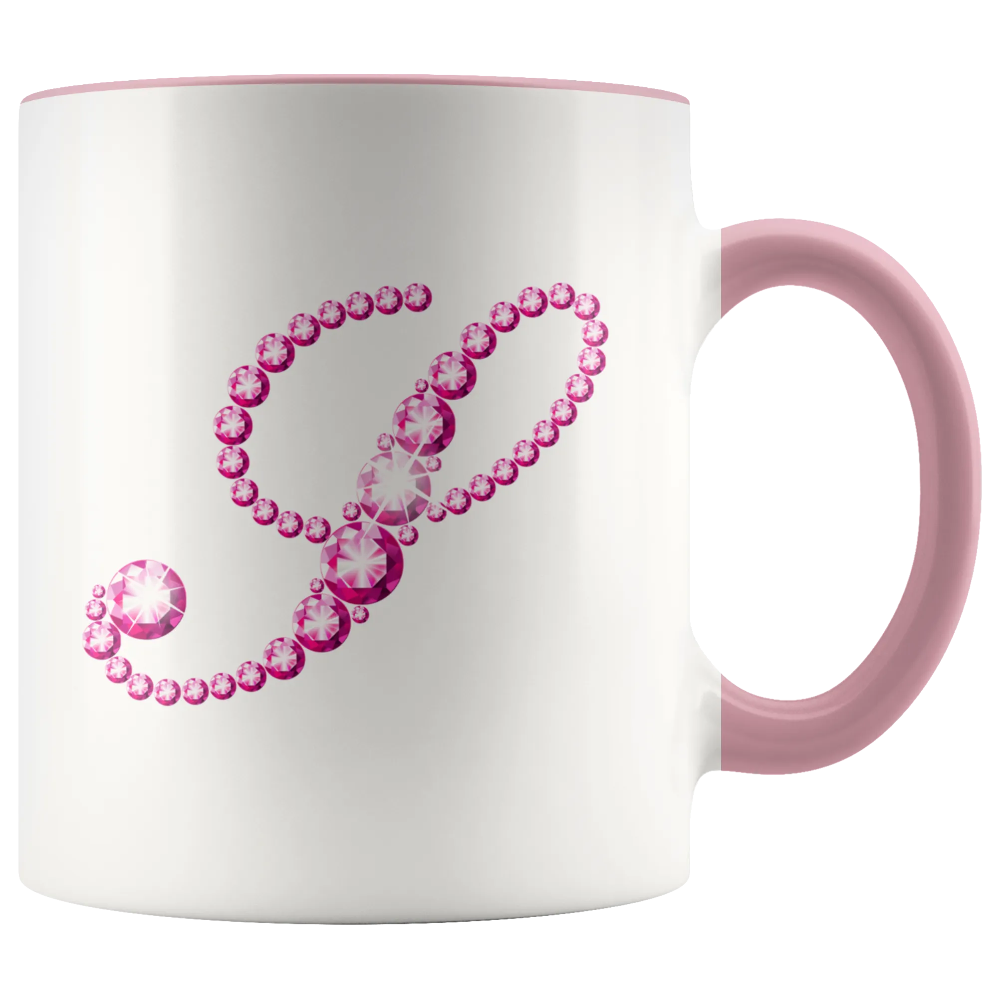 Initial S | Monogram Coffee Mug | Custom Letter Mug | Bling Style | Initial Letter Cup