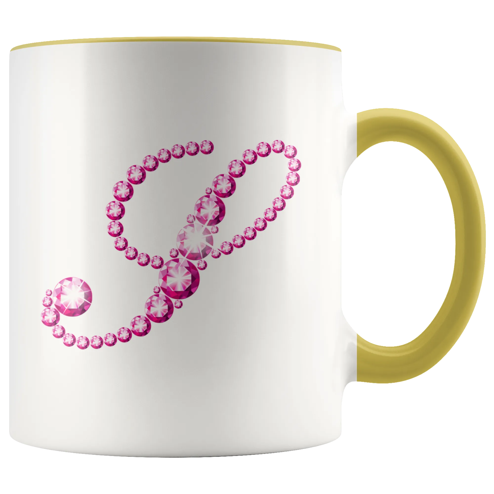 Initial S | Monogram Coffee Mug | Custom Letter Mug | Bling Style | Initial Letter Cup