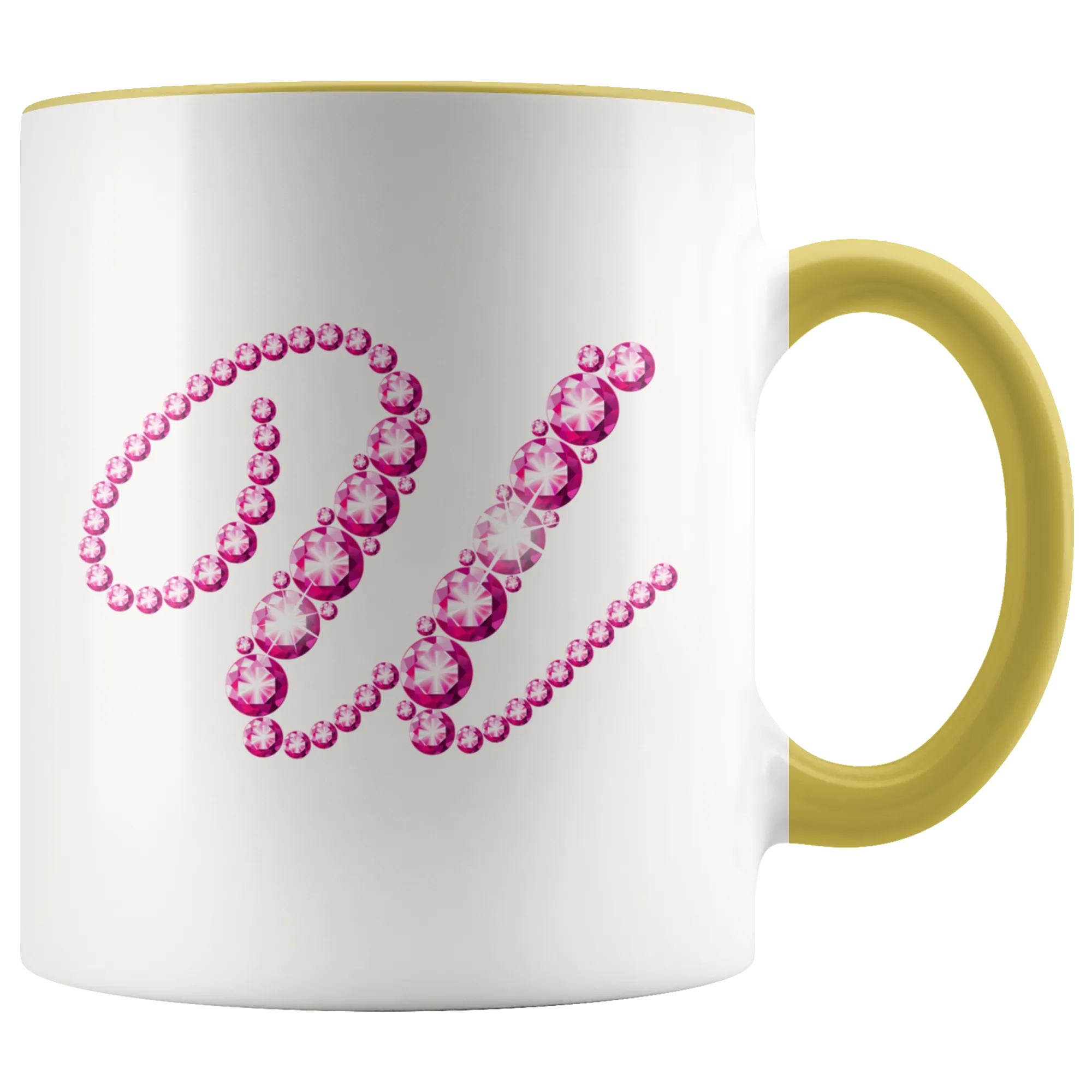 Initial U | Monogram Coffee Mug | Custom Letter Mug | Bling Style | Initial Letter Cup