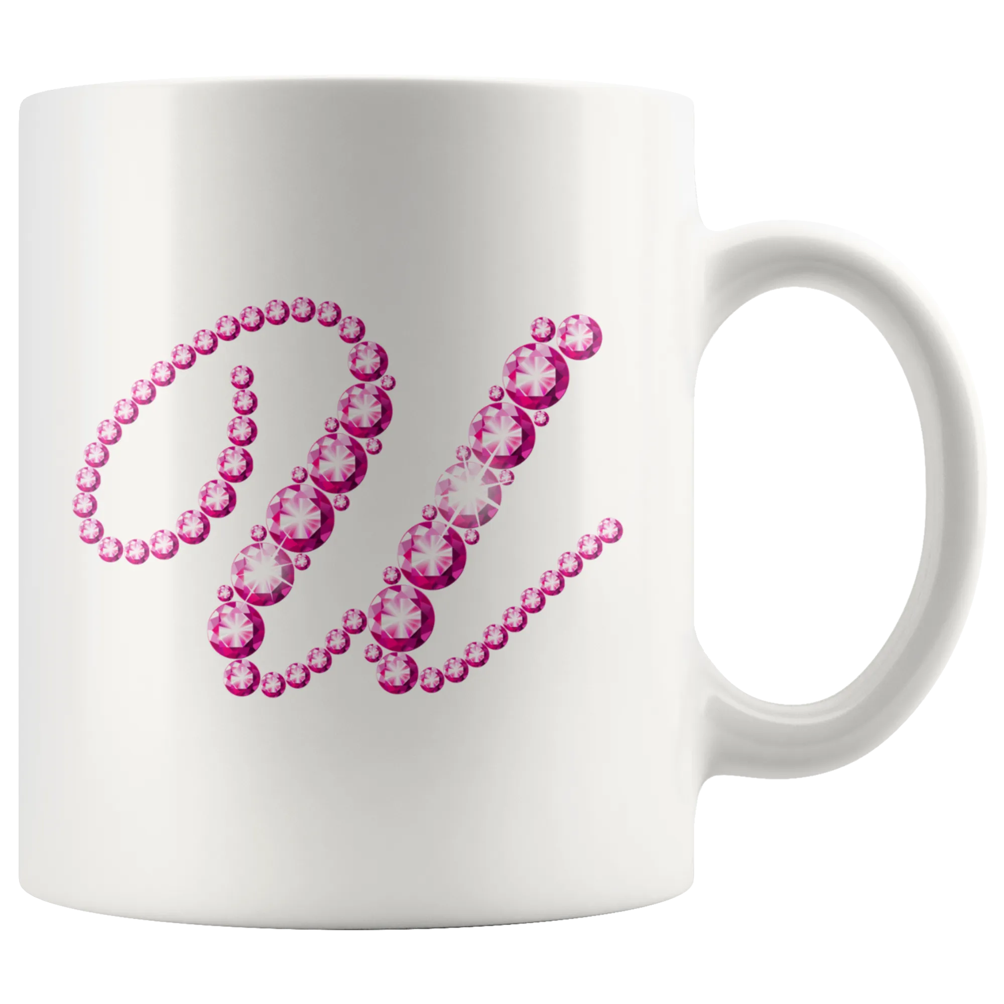 Initial U | Monogram Coffee Mug | Custom Letter Mug | Bling Style | Initial Letter Cup
