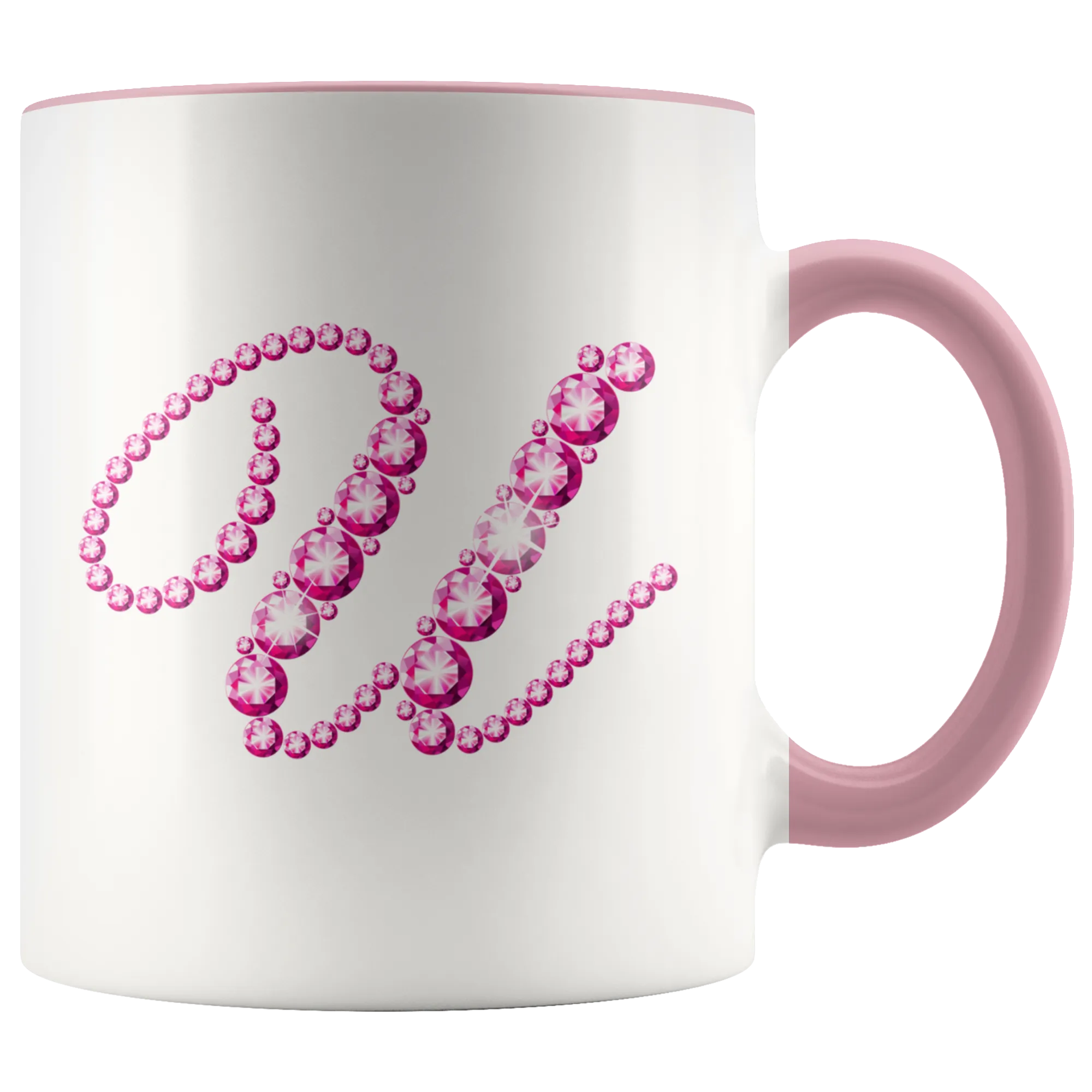 Initial U | Monogram Coffee Mug | Custom Letter Mug | Bling Style | Initial Letter Cup