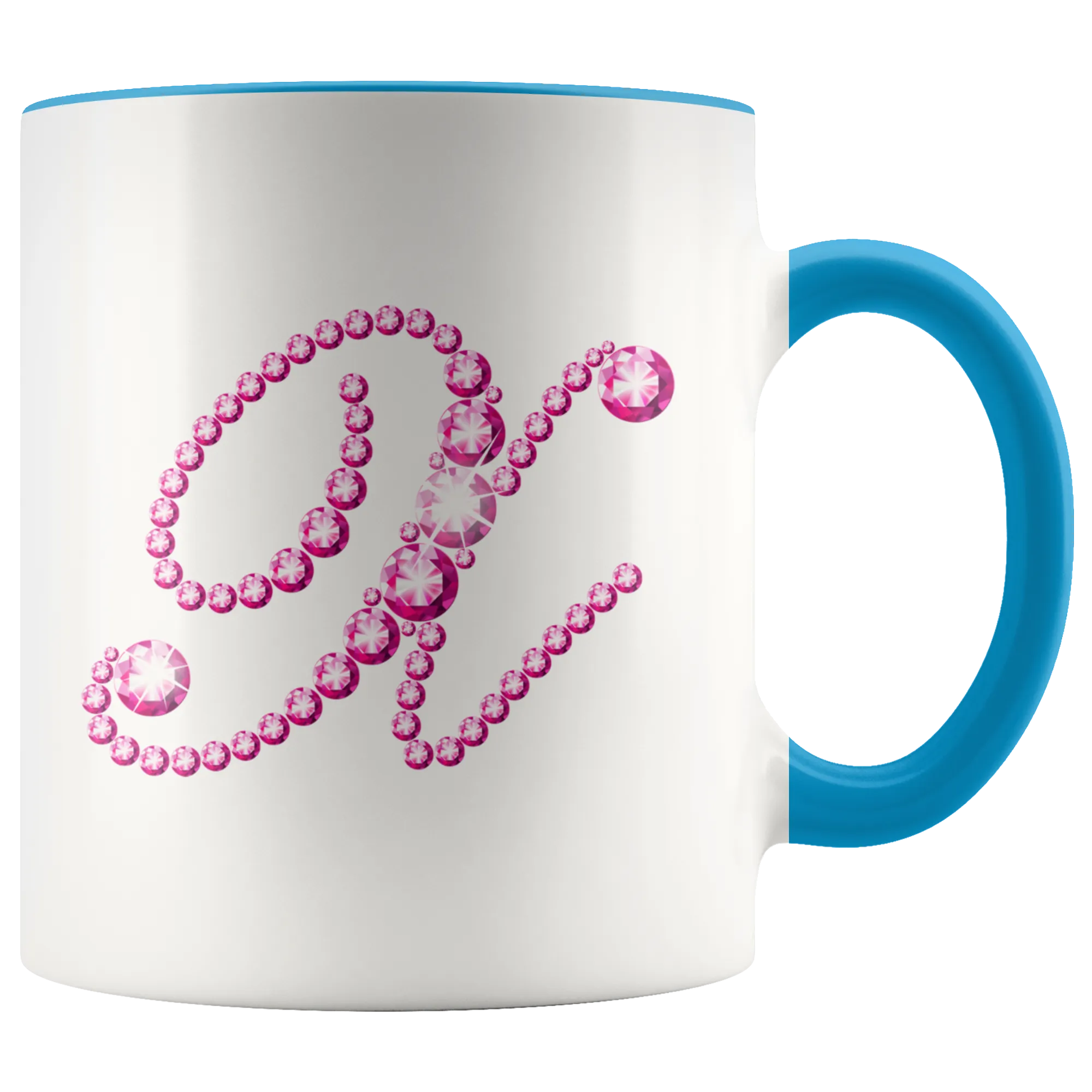 Initial X | Monogram Coffee Mug | Custom Letter Mug | Bling Style | Initial Letter Cup