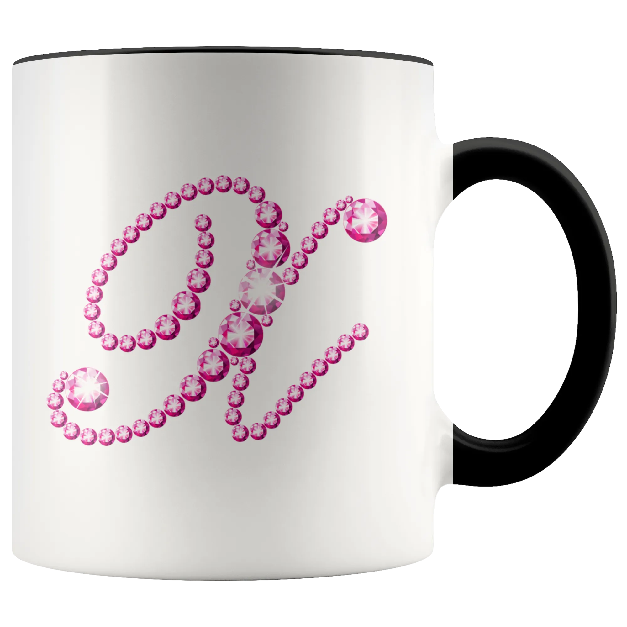 Initial X | Monogram Coffee Mug | Custom Letter Mug | Bling Style | Initial Letter Cup