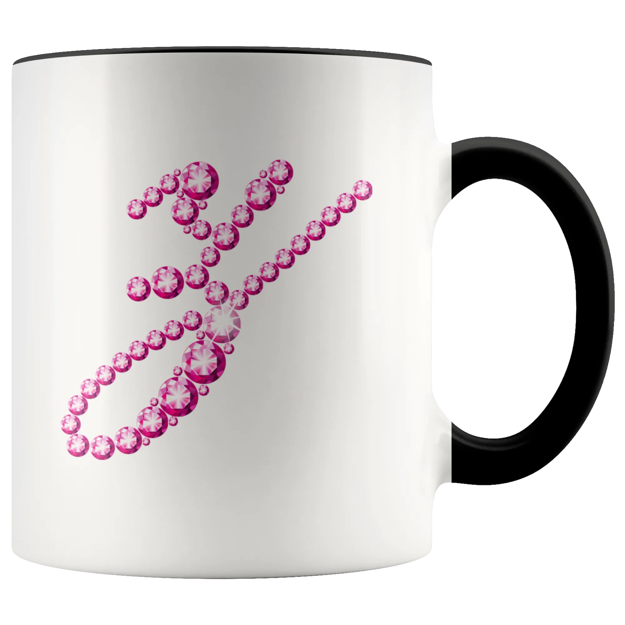 Initial Z | Monogram Coffee Mug | Custom Letter Mug | Bling Style | Initial Letter Cup