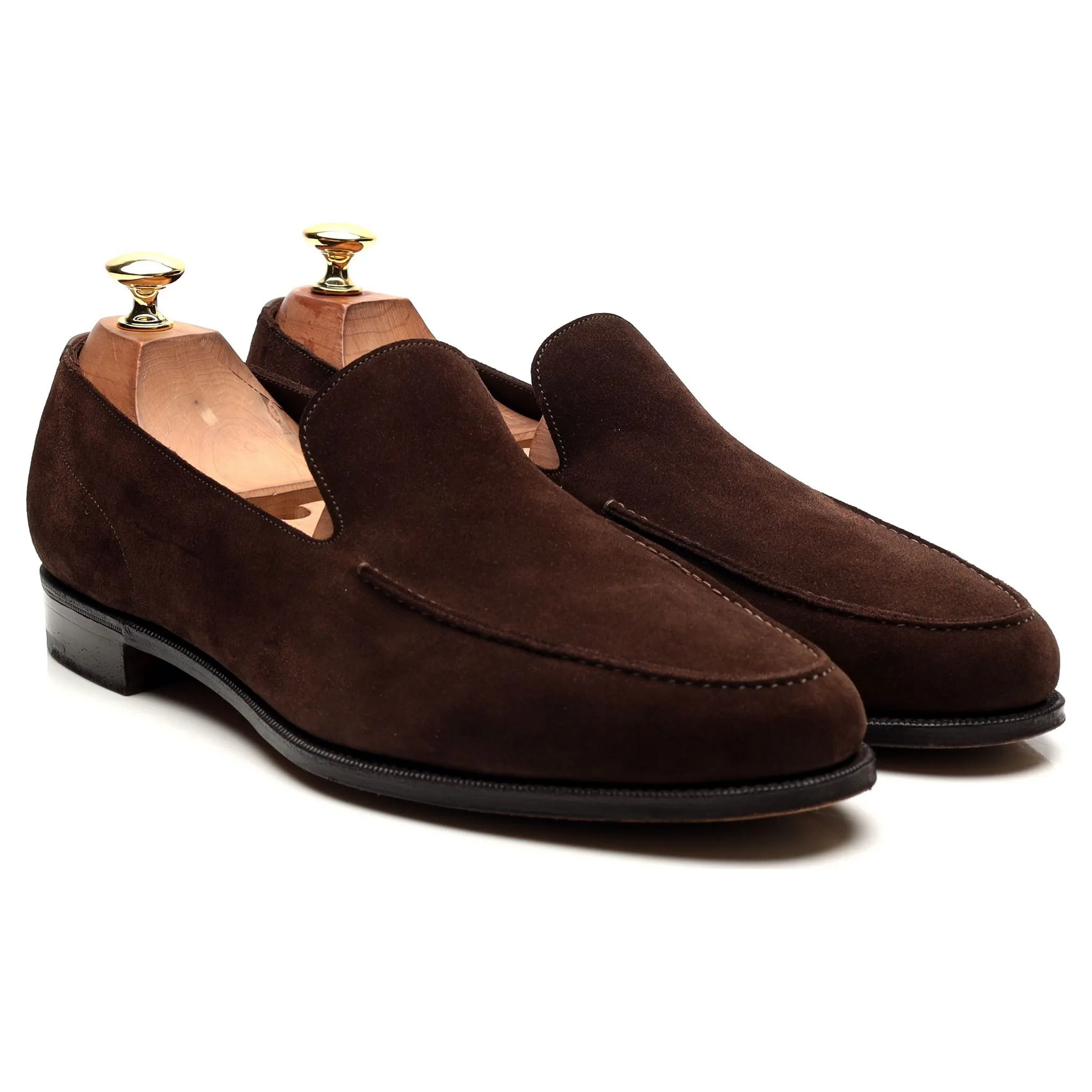 'Islington' Dark Brown Slip On Loafers UK 9.5 D