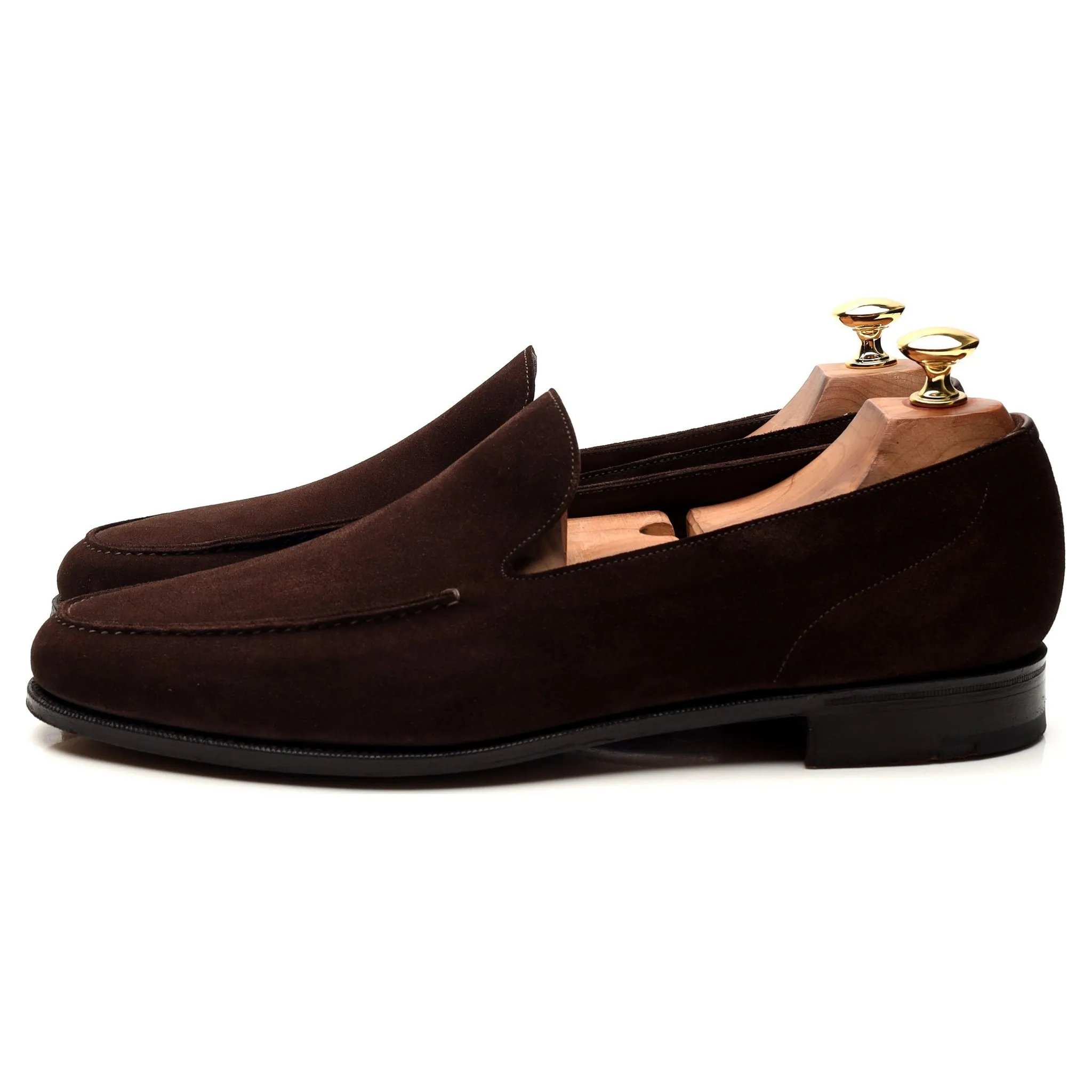 'Islington' Dark Brown Slip On Loafers UK 9.5 D
