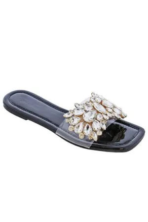 JEWLED FLAT SANDLES